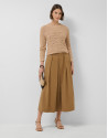 Brown flowing midi skirt - Woman - SS2026 | Roberto Verino
