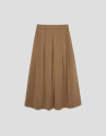Brown flowing midi skirt - Woman - SS2026 | Roberto Verino