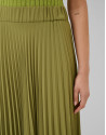 Moss green pleated skirt - Woman - SS2026 | Roberto Verino