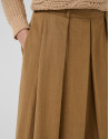 Brown flowing midi skirt - Woman - SS2026 | Roberto Verino