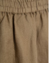 Camel linen palazzo trousers - Woman - SS2026 | Roberto Verino