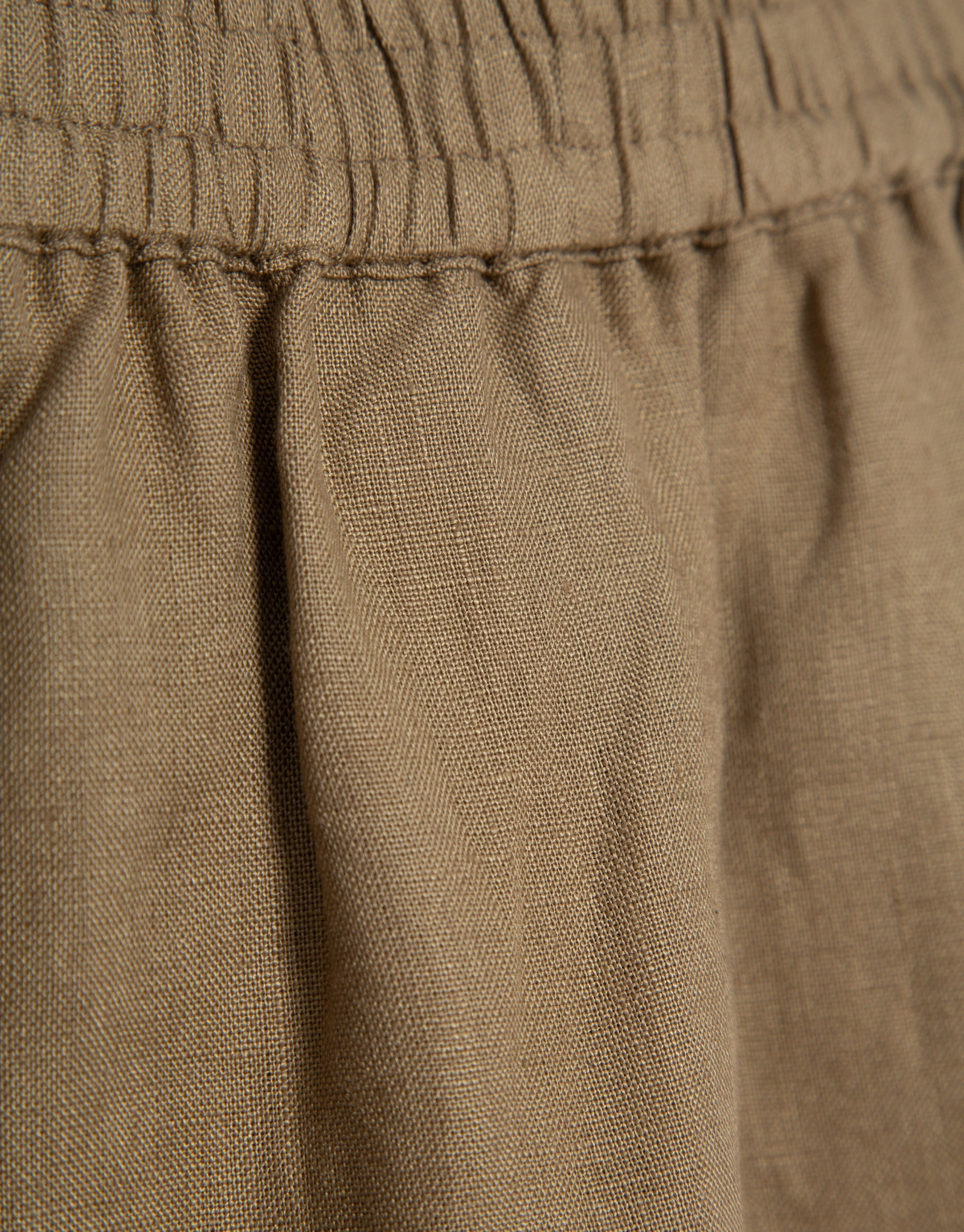 Pantalón palazzo lino cámel - Mujer - PV2026 | Roberto Verino