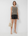 Black woven shorts - Woman - SS2026 | Roberto Verino