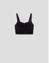 Crop top tejido trama negra - Mujer - PV2026 | Roberto Verino