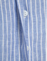 Oversized blue and white striped linen shirt | Roberto Verino