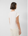 Camiseta sin mangas oversize blanca con ... | Roberto Verino