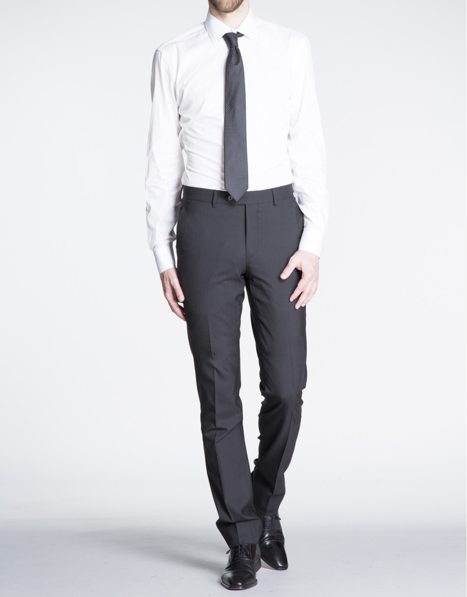 White striped dress shirt 