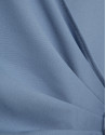 Vestido midi cruzado sin mangas azul - Mujer | Roberto Verino