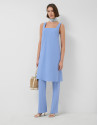 Vestido sisas crepé azul claro - Mujer | Roberto Verino