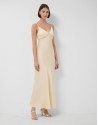Beige strappy slip dress - Woman - SS2026 | Roberto Verino