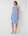 Vestido sisas crepé azul claro - Mujer | Roberto Verino