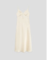 Beige strappy slip dress - Woman - SS2026 | Roberto Verino