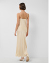 Vestido lencero de tirantes beige - Mujer | Roberto Verino