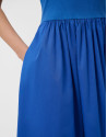 Vestido en tejido combinado punto y algodón ... | Roberto Verino