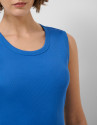 Vestido en tejido combinado punto y algodón ... | Roberto Verino