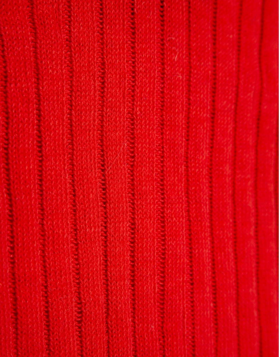 Red ribbed armhole top - Woman - SS2026 | Roberto Verino