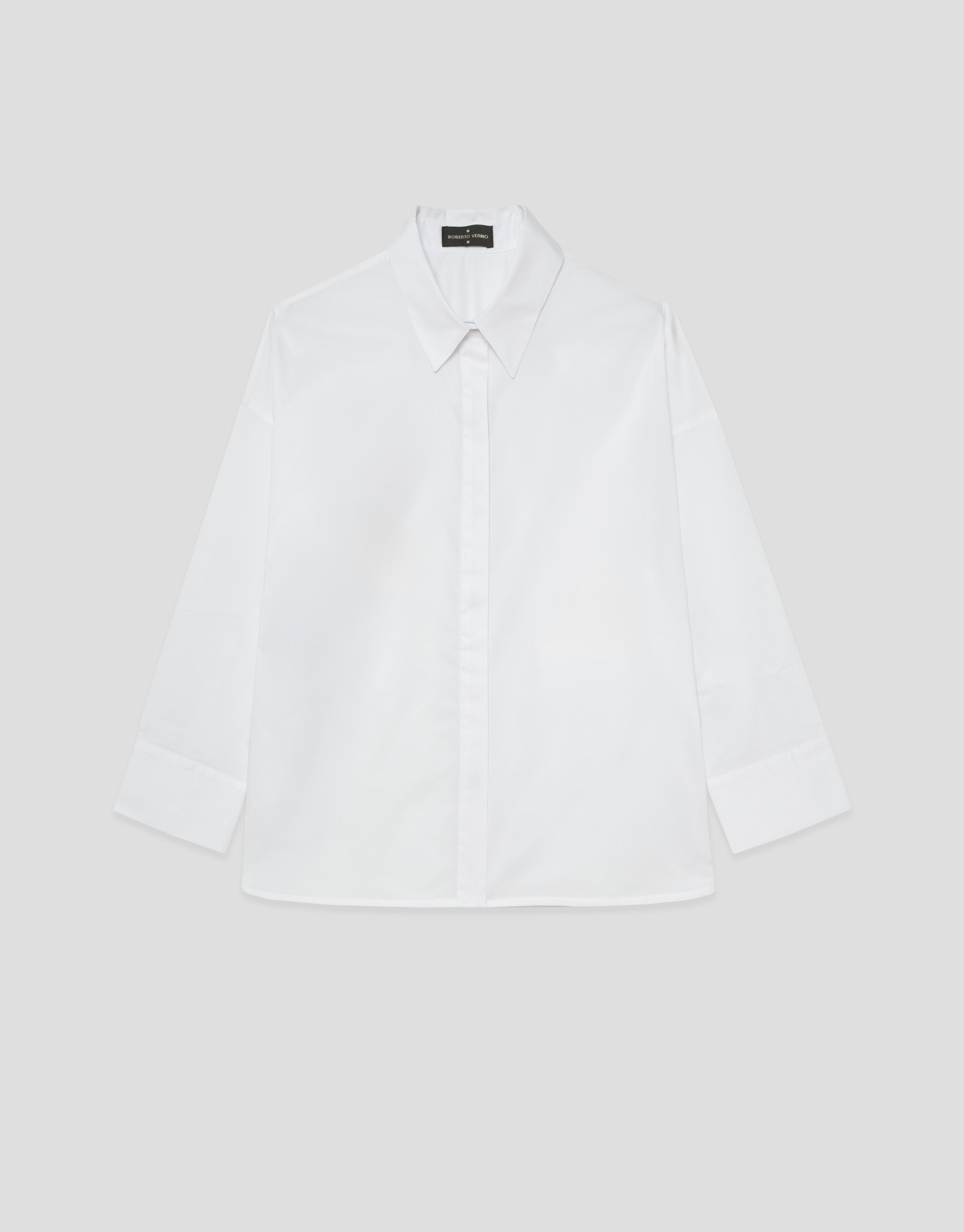 Camisa oversize blanca manga ranglán - Mujer | Roberto Verino