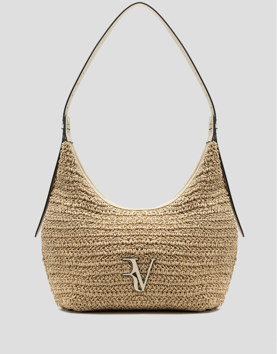 Bolso de hombro Jimena Hobo crudo - Mujer | Roberto Verino