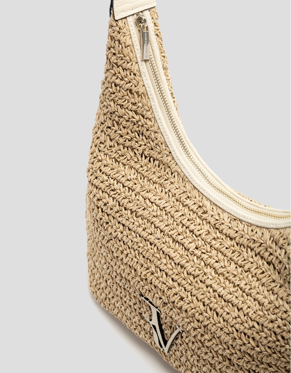 Bolso de hombro Jimena Hobo crudo - Mujer | Roberto Verino