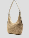 Jimena Hobo shoulder bag in ecru - Woman | Roberto Verino