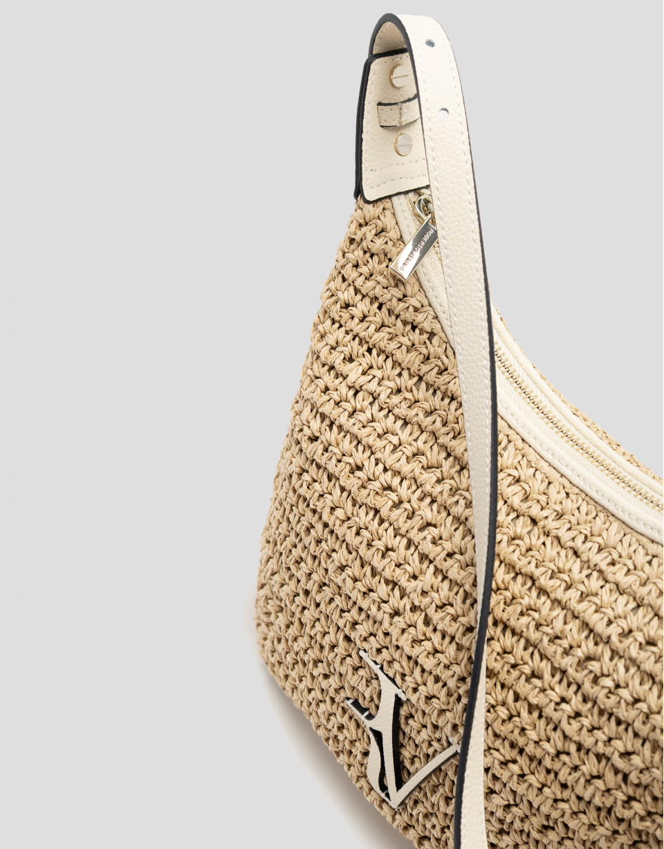 Jimena Shoulder bag in ecru - Woman - SS2026 | Roberto Verino