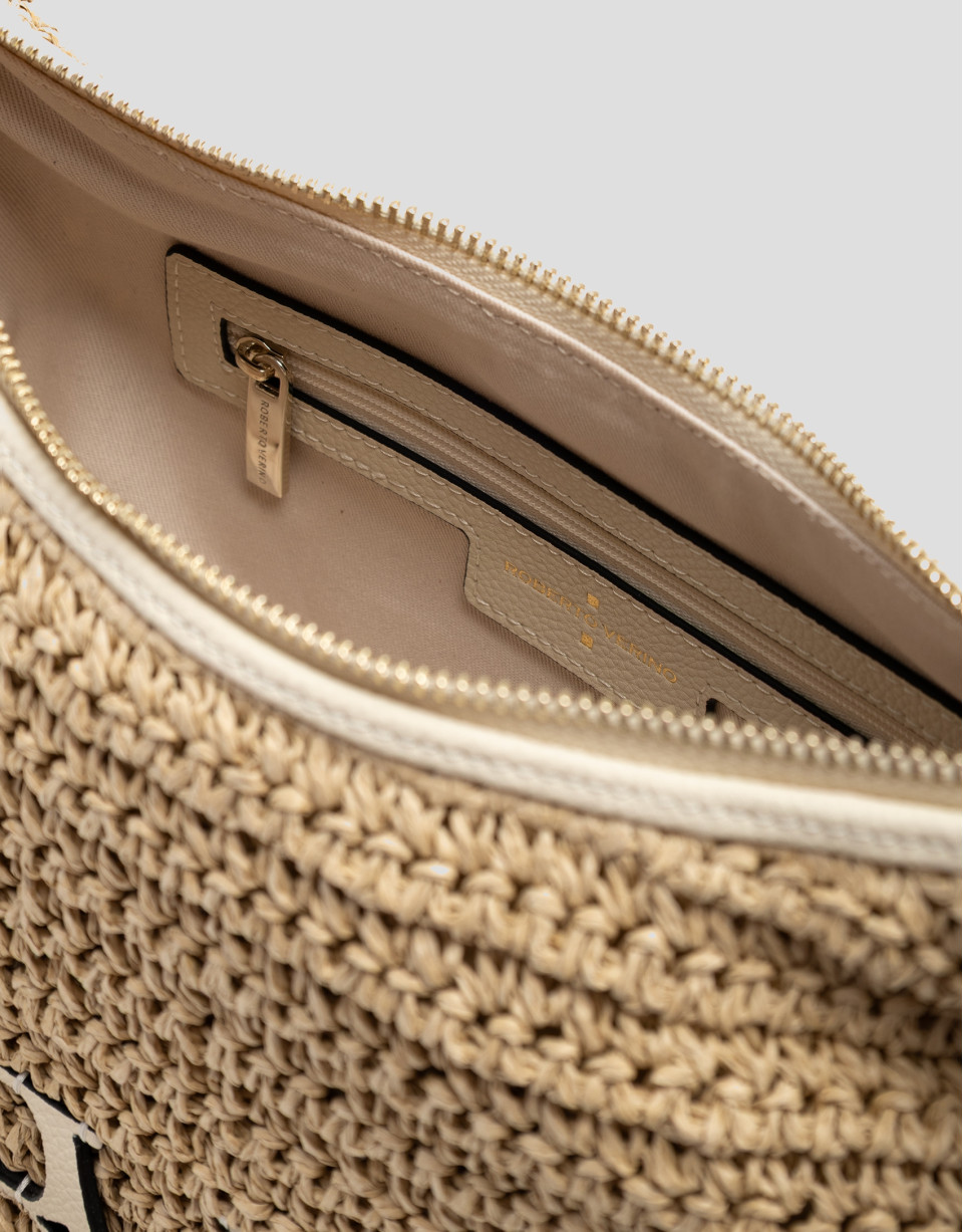 Jimena Shoulder bag in ecru - Woman - SS2026 | Roberto Verino