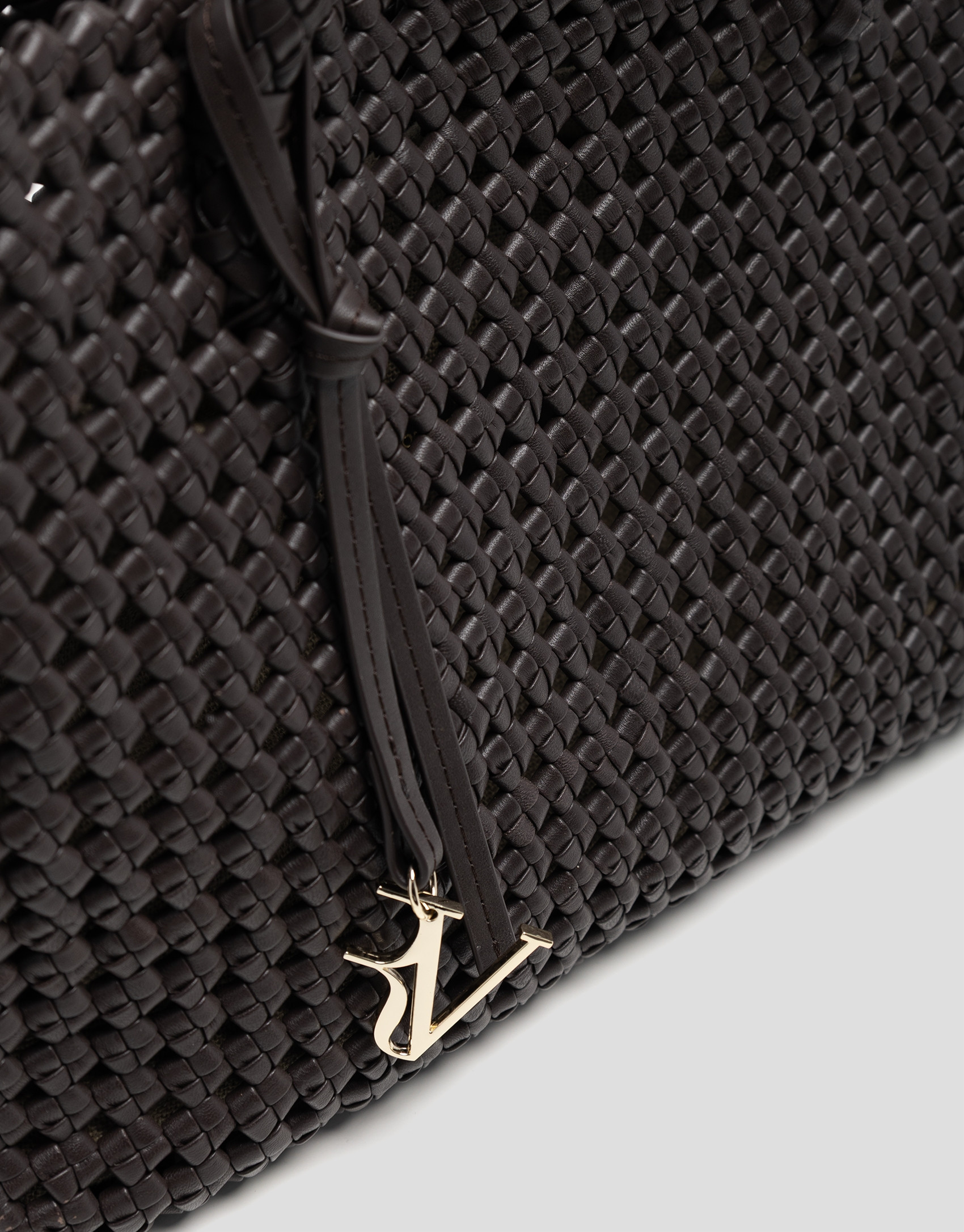 Bolso de hombro Paola Shopper piel anudada ... | Roberto Verino