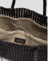 Paola Shopper shoulder bag in brown knotted ... | Roberto Verino