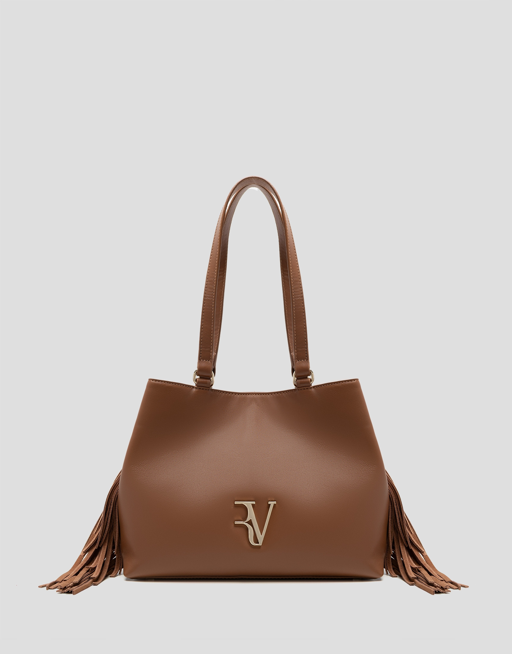 Cleo Hobo shoulder bag in camel leather - Woman | Roberto Verino
