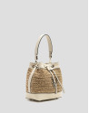 Jimena Bucket clutch bag in ecru - Woman | Roberto Verino