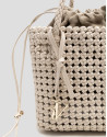 Paola Mini Shopper shoulder bag in ecru ... | Roberto Verino