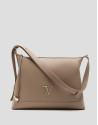 Lila camel leather hobo bag - Woman - SS2026 | Roberto Verino