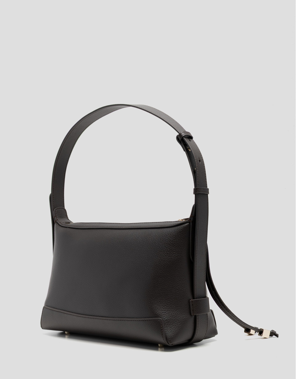 Bolso bandolera Lila piel testa di moro - Mujer | Roberto Verino