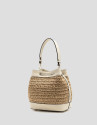 Jimena Bucket clutch bag in ecru - Woman | Roberto Verino
