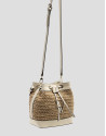 Jimena Bucket clutch bag in ecru - Woman | Roberto Verino
