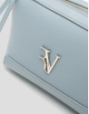 Bolso bandolera Lila mini piel azul claro | Roberto Verino