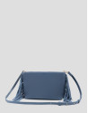 Bolso bandolera Cleo ante azul - Mujer - PV2026 | Roberto Verino