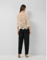 Black cotton balloon trousers - Woman - SS2026 | Roberto Verino
