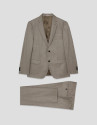Traje half canvas slim fit falso liso visón ... | Roberto Verino