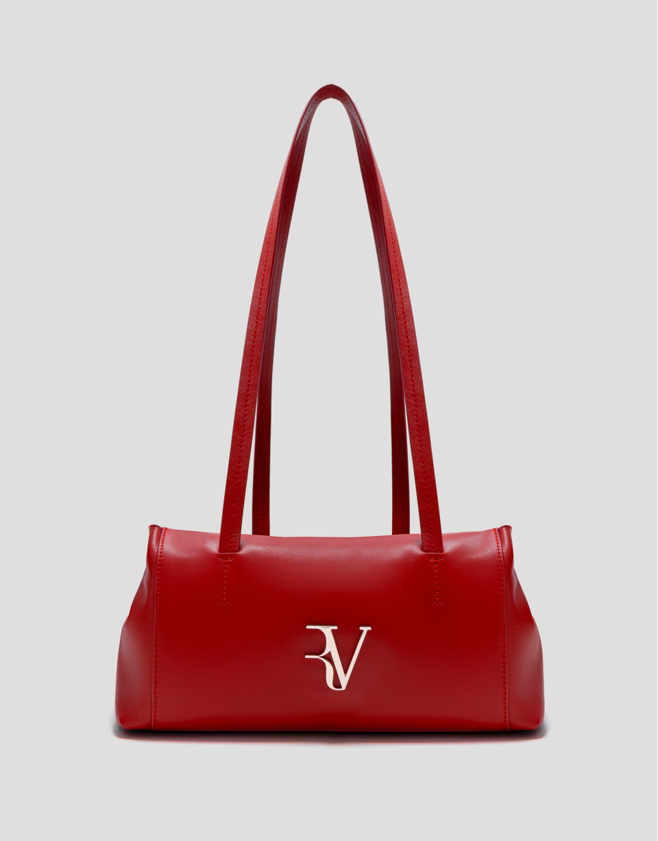 Megan Zipper red leather shoulder bag - Woman | Roberto Verino