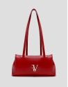 Bolso de hombro Megan Zipper piel rojo - Mujer | Roberto Verino