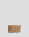 Bolso mini Chloe piel avellana con flecos | Roberto Verino