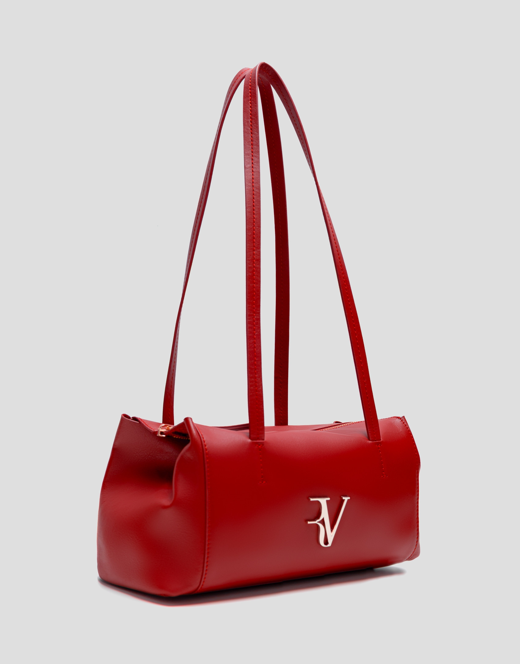 Bolso de hombro Megan Zipper piel rojo - Mujer | Roberto Verino