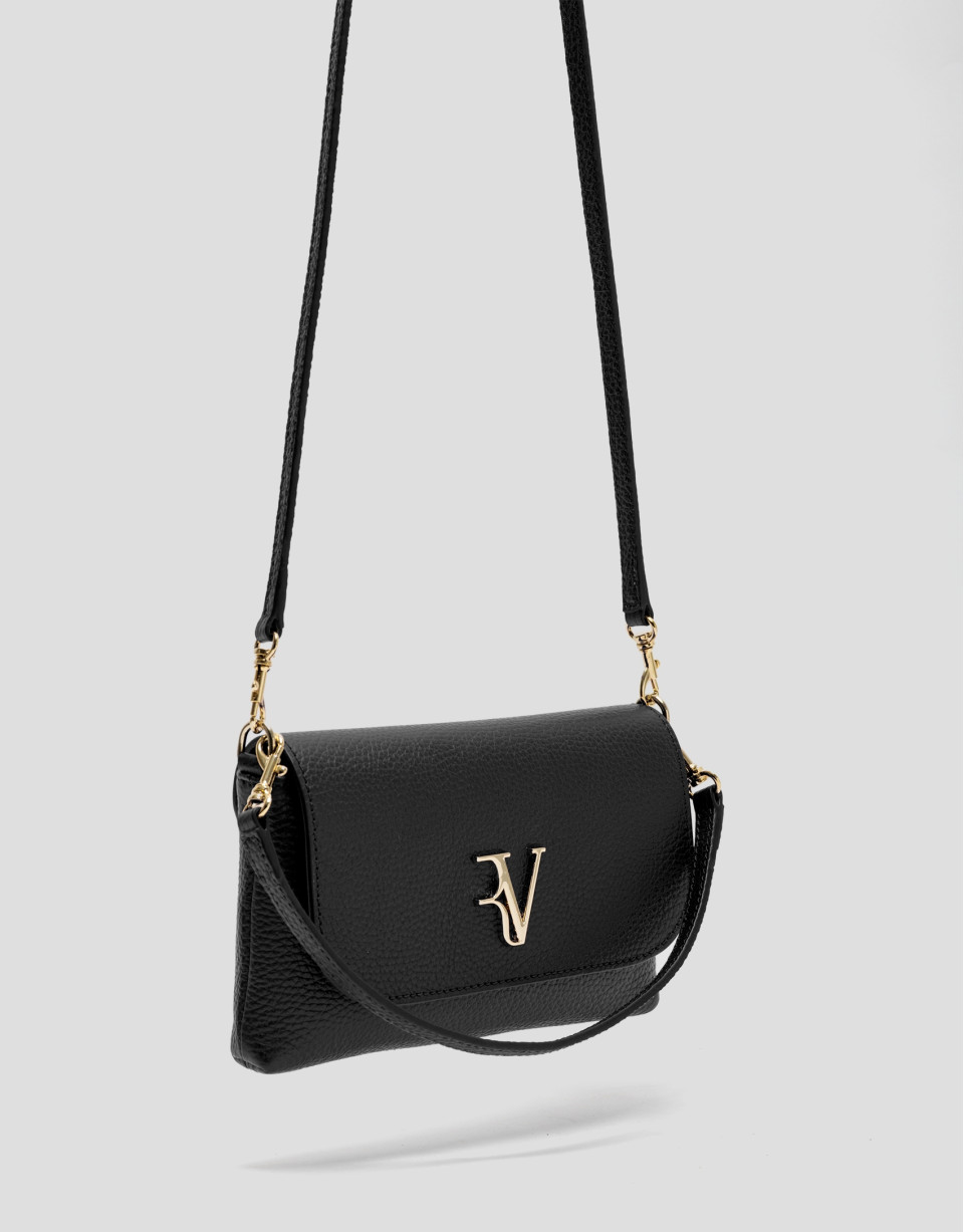 Bolso de mano Rita piel negro - Mujer - PV2026 | Roberto Verino