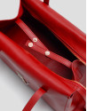 Bolso de hombro Megan Zipper piel rojo - Mujer | Roberto Verino