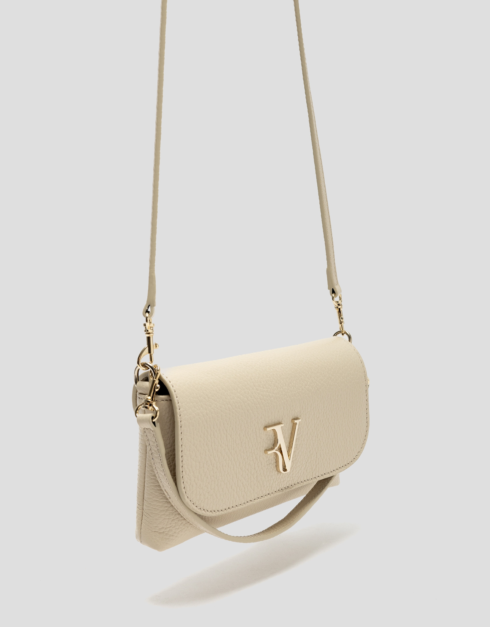 Bolso de mano Rita piel beige - Mujer - PV2026 | Roberto Verino