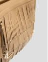 Bolso Bucket Chloe piel avellana con flecos | Roberto Verino