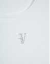 Camiseta tirantes punto canalé blanco - Mujer | Roberto Verino