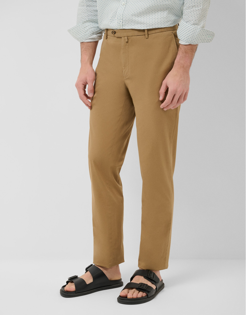 Pantalón chino tintado camel - Hombre - PV2026 | Roberto Verino