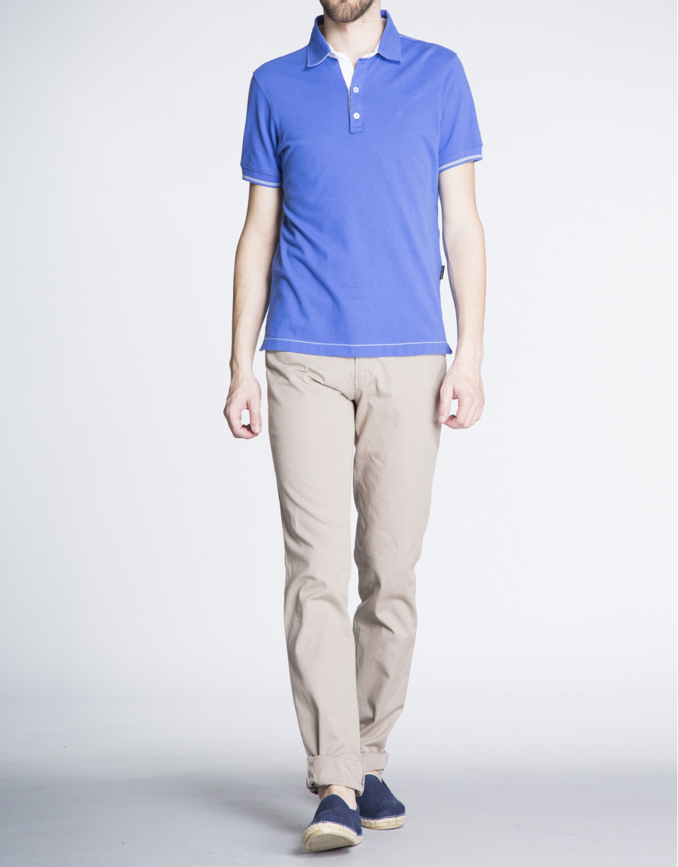 Beige microprint sports pants 